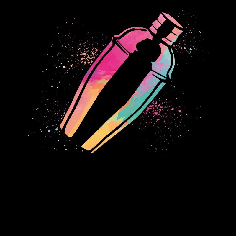 Bartender Mixologist Watercolors