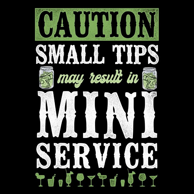 Bartender Mixologist Caution Small