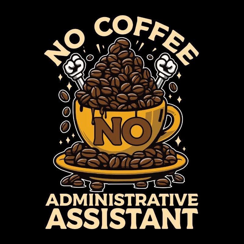 Admin Assistant No Coffee Secretary Coffee Lover