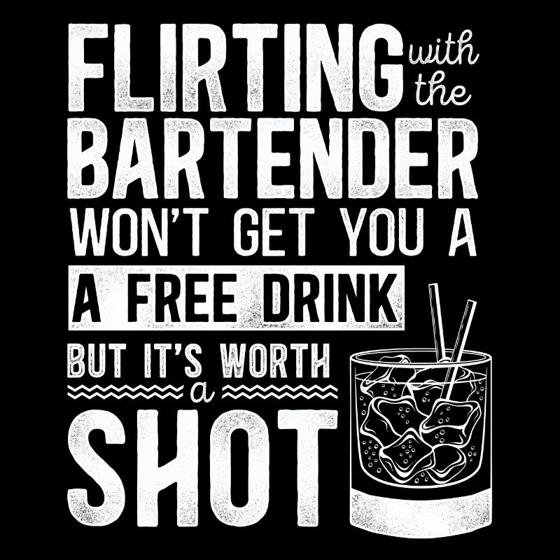 Barman mixologue flirtant avec