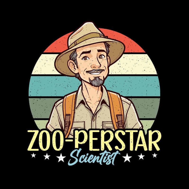 Zoologist Zoo-perstar Scientist Retro Biologist