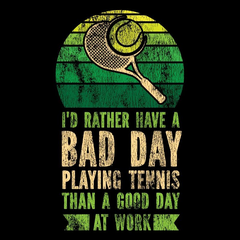 Funny Tennis Player Racket I'd