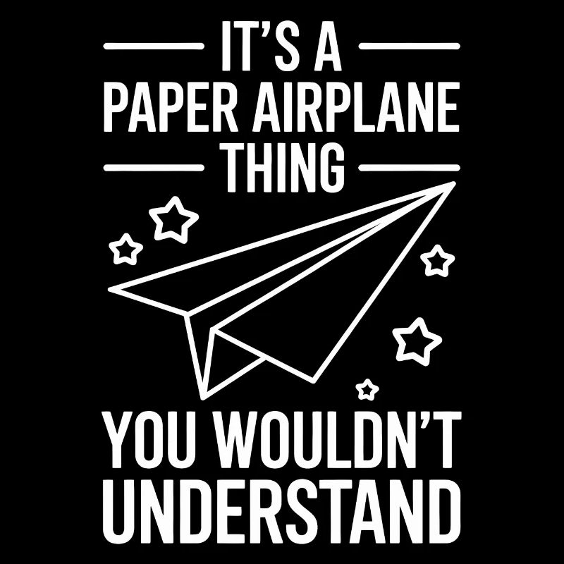 Papierflieger Spruch Witz Papierflugzeug Geschenk