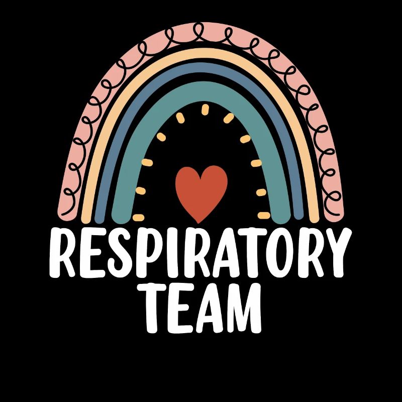 Respiratory Team Boho Rainbow Lungenlunge