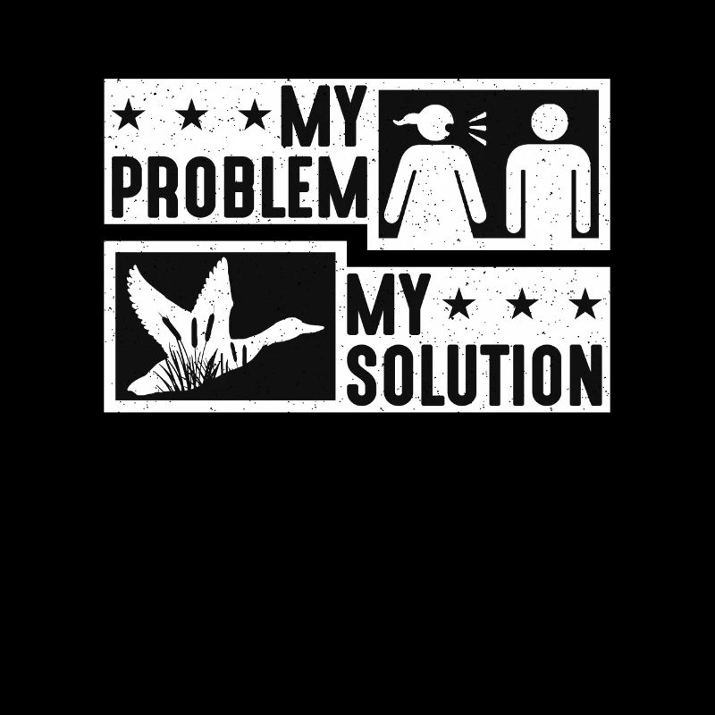 Mallard Duck My Problem My Solution Pictogram Dad