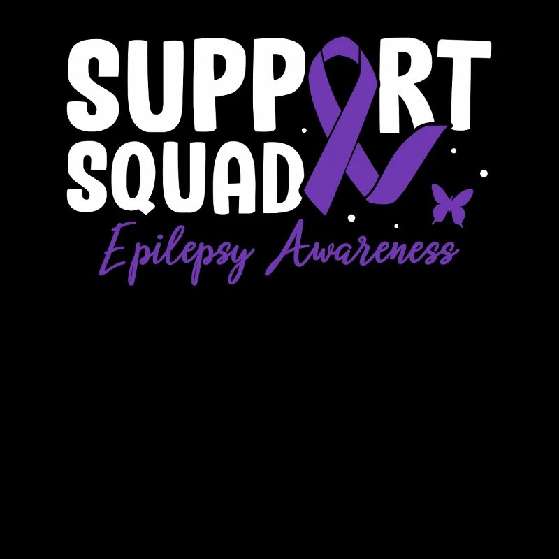 Support Squad Epilepsie-Bewusstsein Lila Band