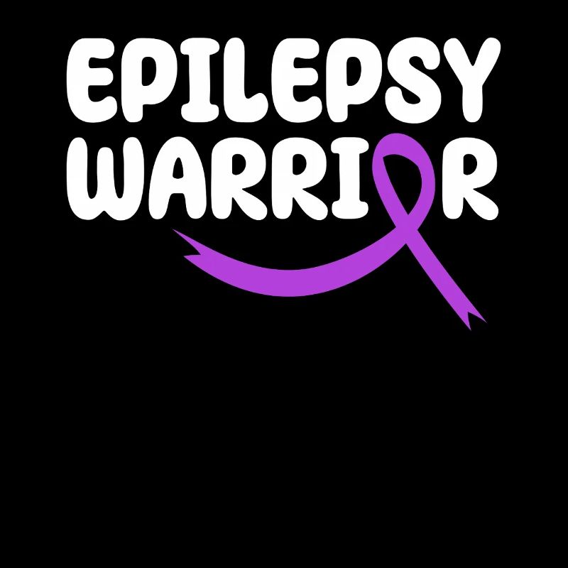 Epilepsy Warrior Purple Ribbon Nervous System