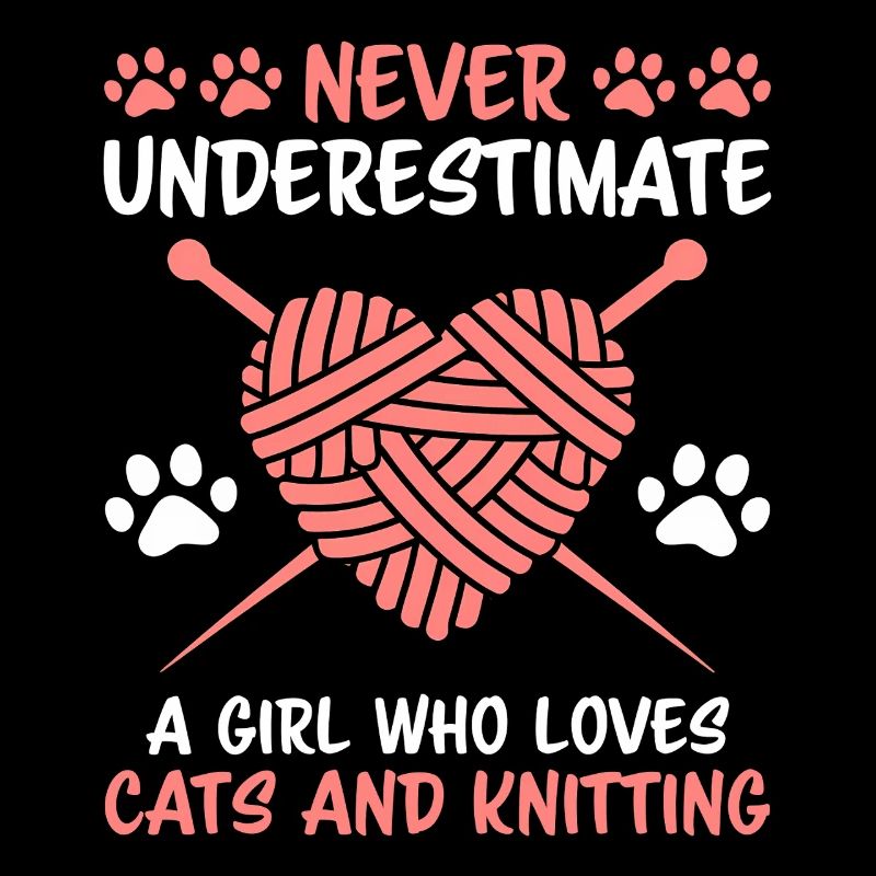 Knitting Saying Cat Funny Knitting Gift