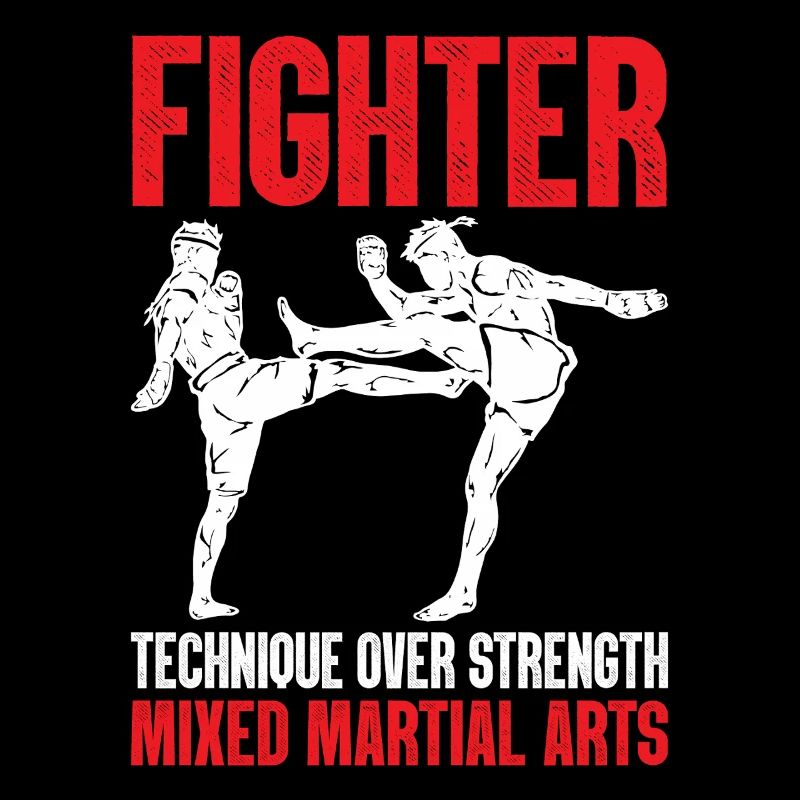 Technique de combattant plutôt que force Drôle MMA Martial