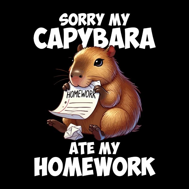 Capybara ate my homework, capybara