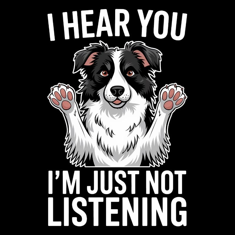 Border Collie Spruch Lustig Border Collie Geschenk