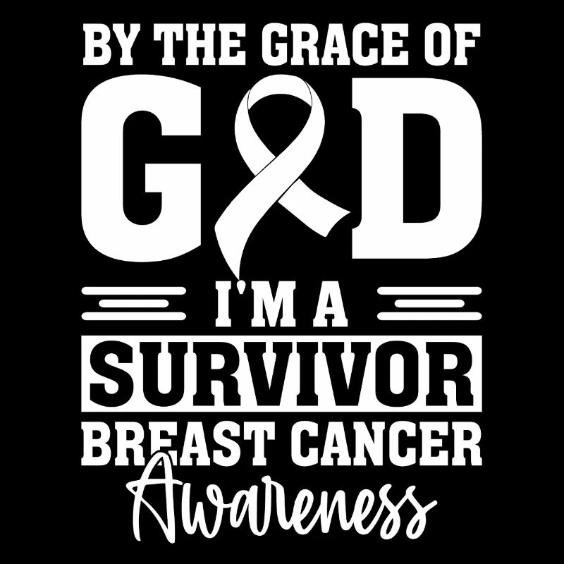 Durch die Gnade Gottes bin ich ein Überlebender Pink Ribbon