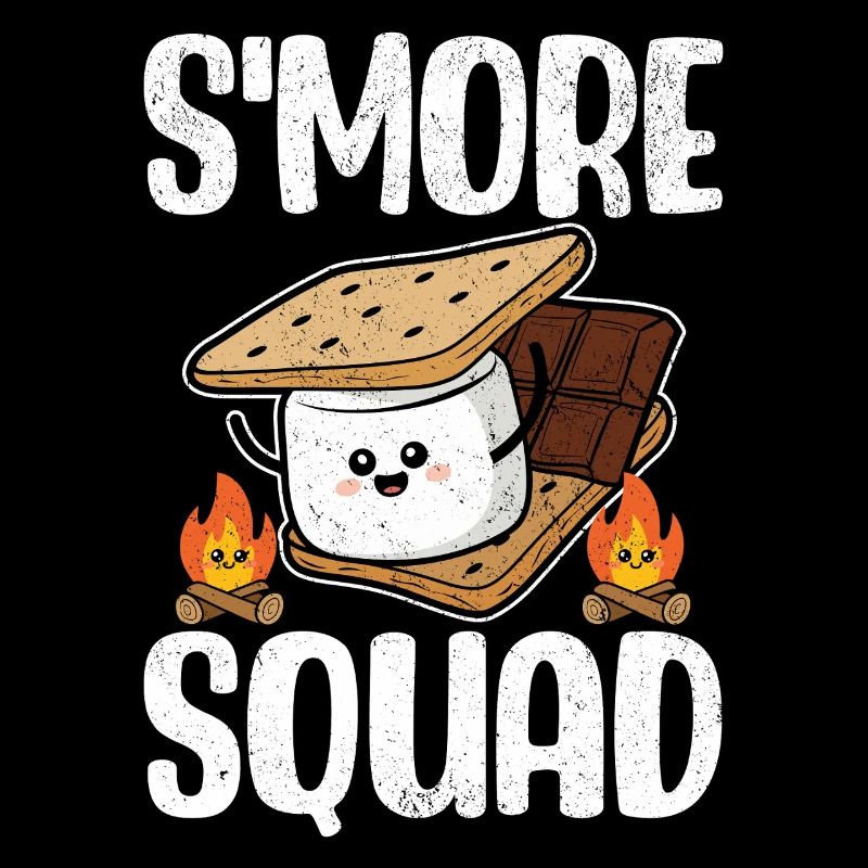 Smore Squad Funny Marshmallow Graham Crackers