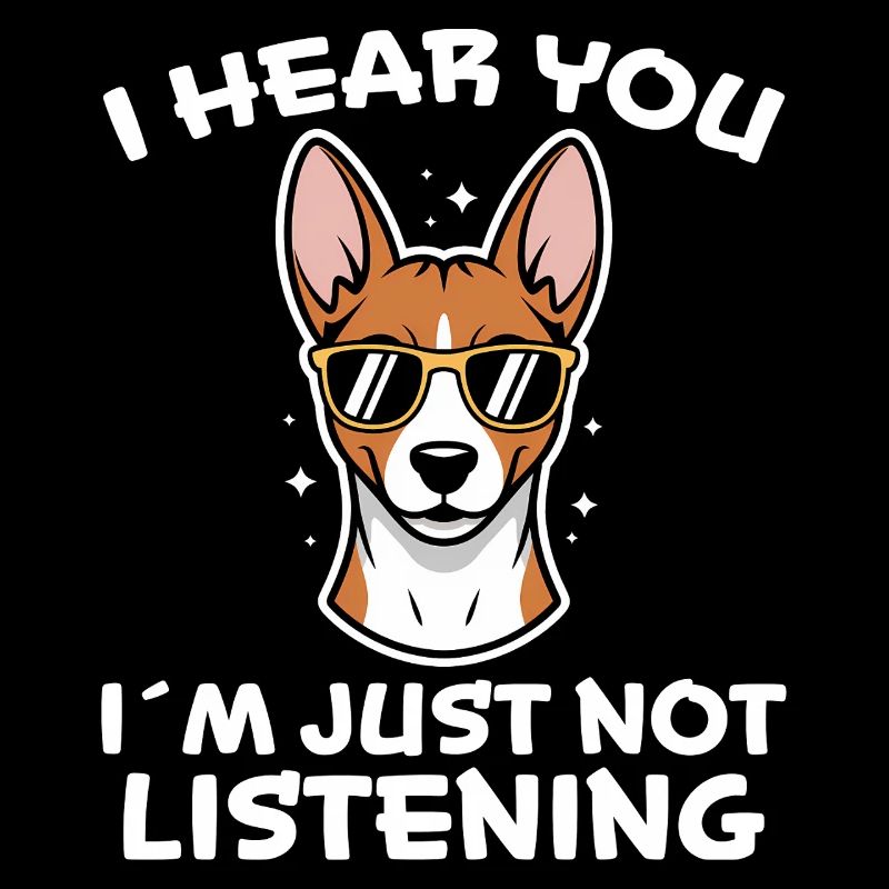 Basenji Dire Chiens Drôle Basenji Cadeau
