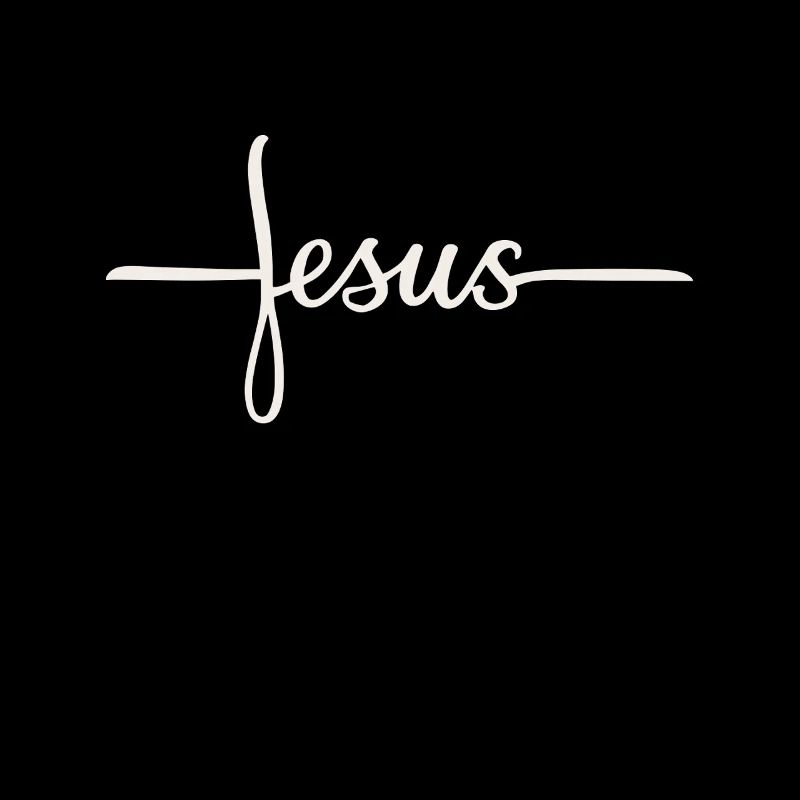 Conception du lettrage de la croix de Jésus