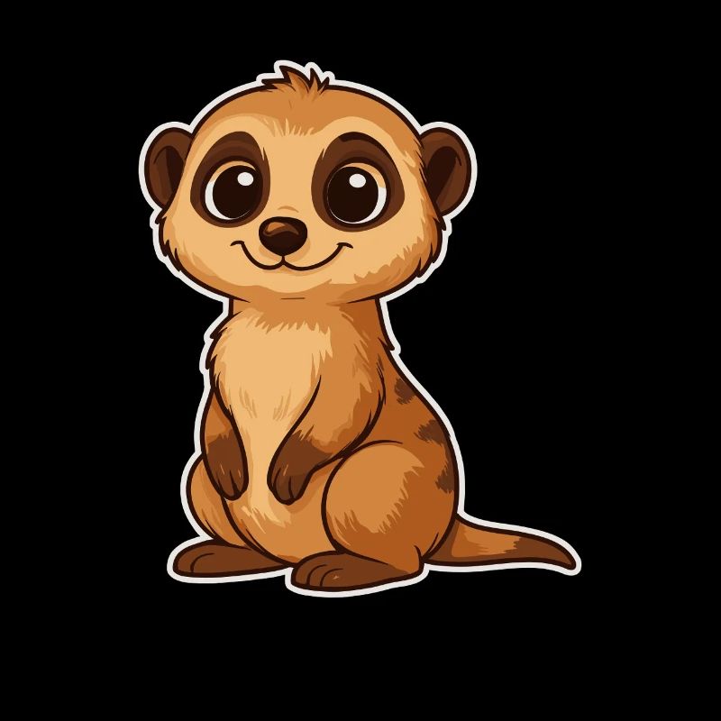 Süßes Erdmännchen Cartoon