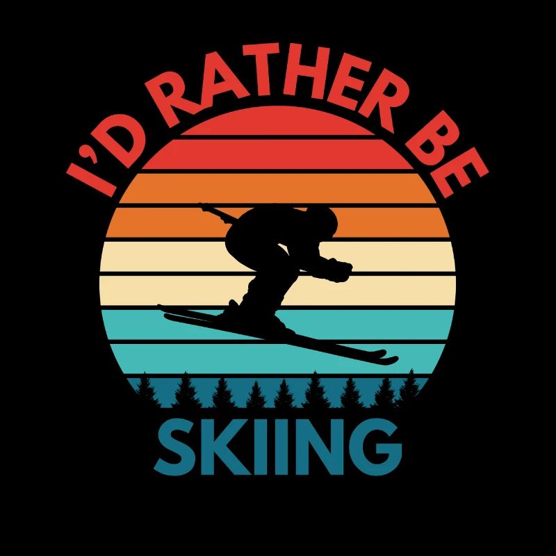 Skifahren Skiurlaub Skispruch Skifahrer