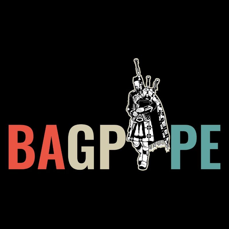 Bagpipe Bagpipes Gift Vintage Scotland