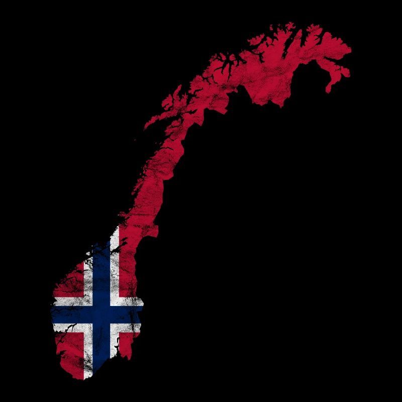 Norway Norwegian Flag Outline Scandinavia