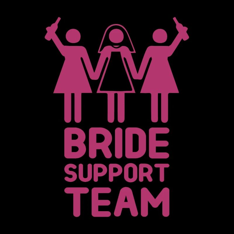 Bride support team Geschenk Hochzeit