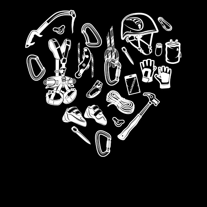 Climber Heart Rock Climbing