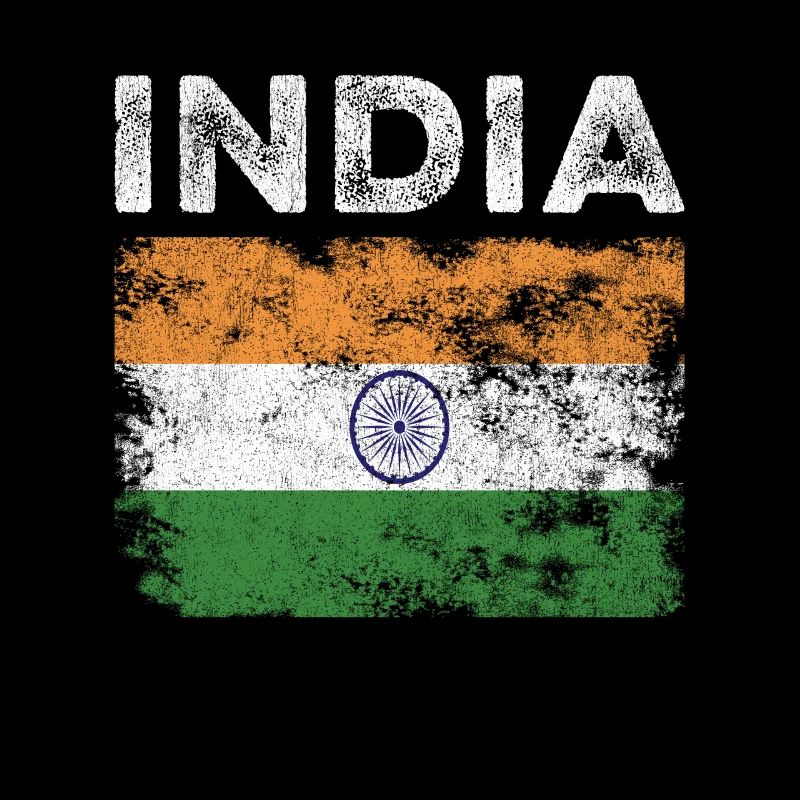 Drapeau de l’Inde en détresse - Drapeau indien