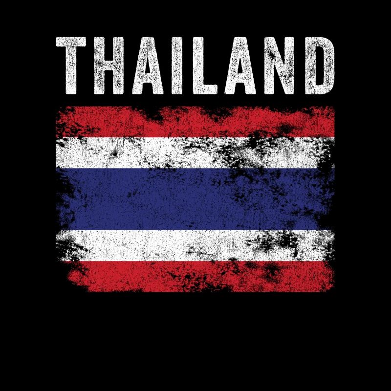 Drapeau thaïlandais en détresse - Drapeau thaïlandais
