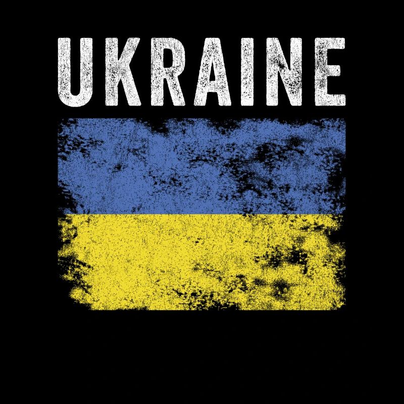 Drapeau ukrainien en détresse - Drapeau ukrainien