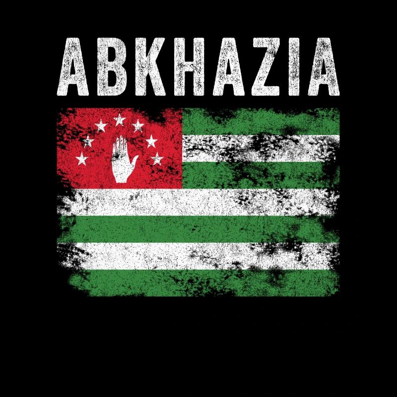 Abchasien Flagge Distressed - Abchasische Flagge