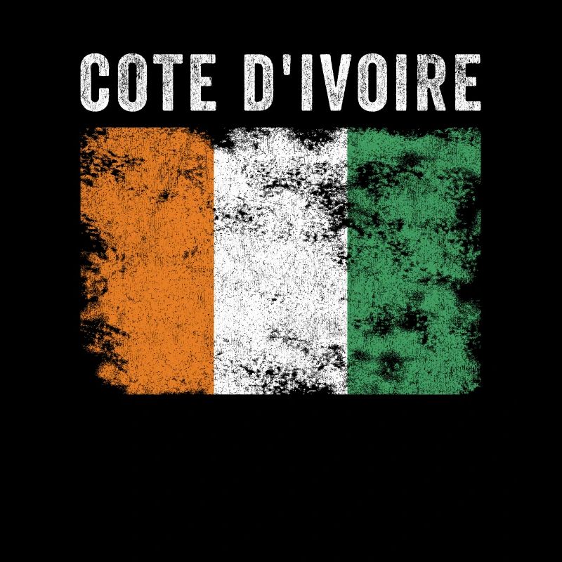 Côte d’Ivoire Drapeau Vintage Drapeau Ivoirien