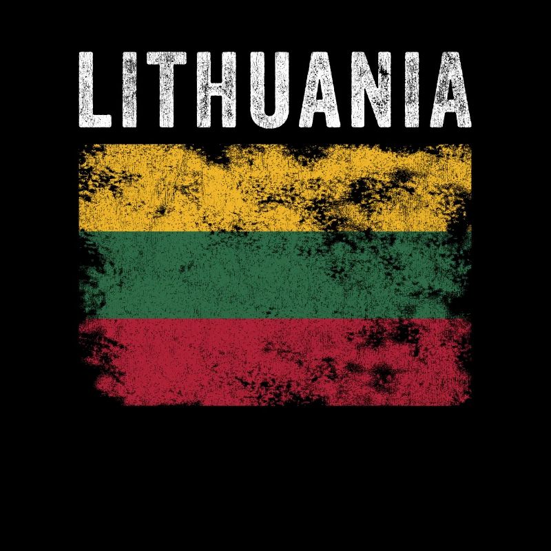 Lituanie Drapeau Vintage - Drapeau Lituanien
