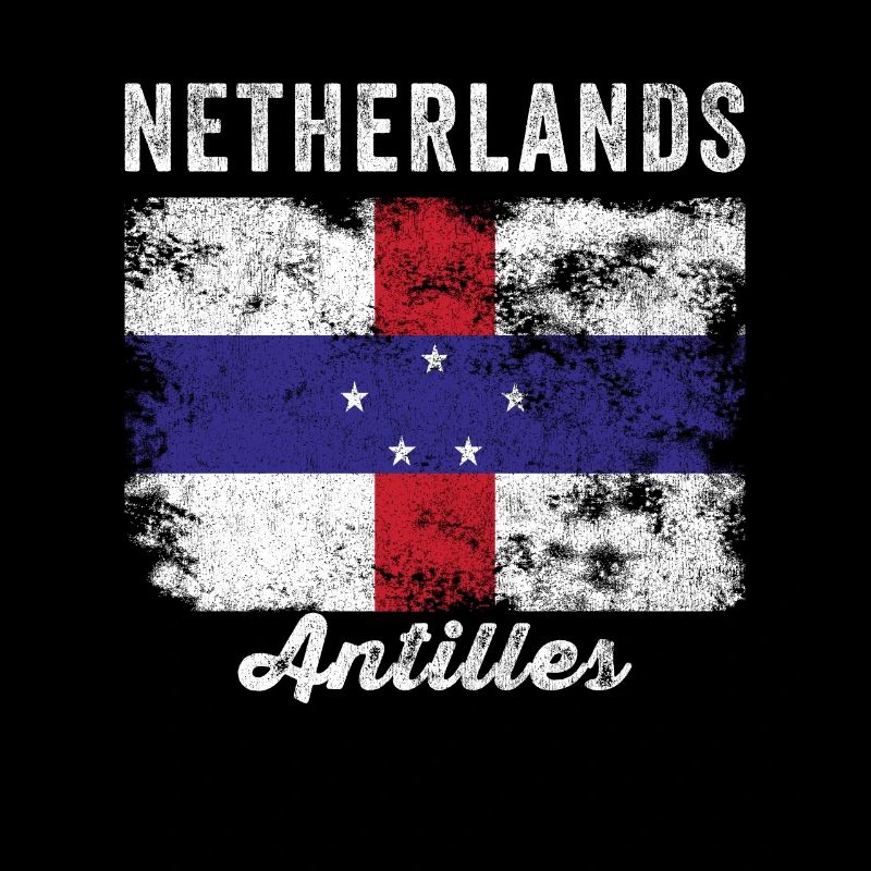 Netherlands Antilles Flag Distressed