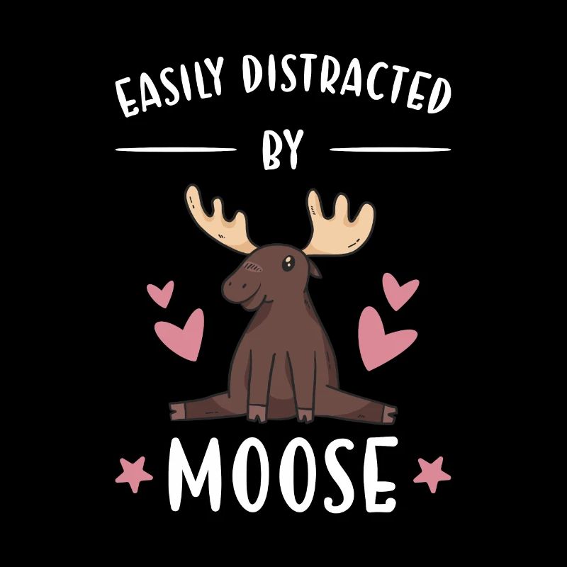 Elk Easily Distracted By Moose