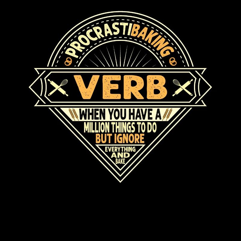 Procrastibaking verb definition for baker or