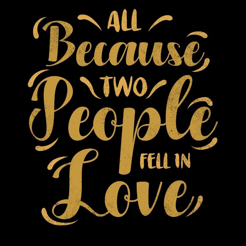 All because two people join the bride