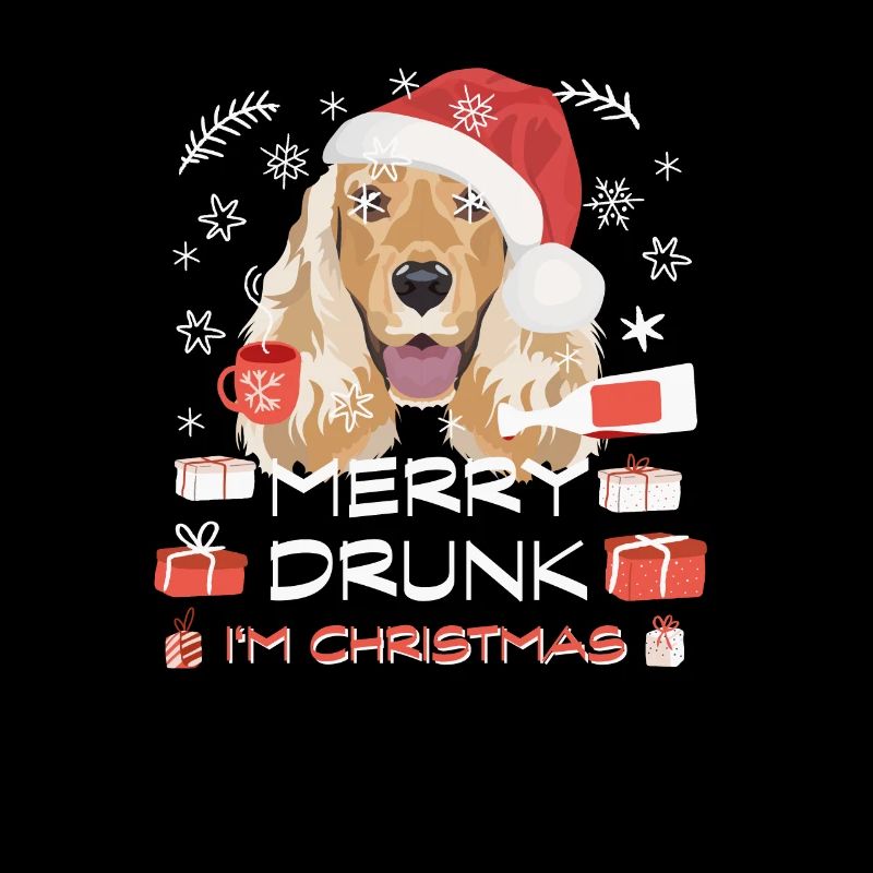 English Cocker Spaniel Weihnachtsmarkt