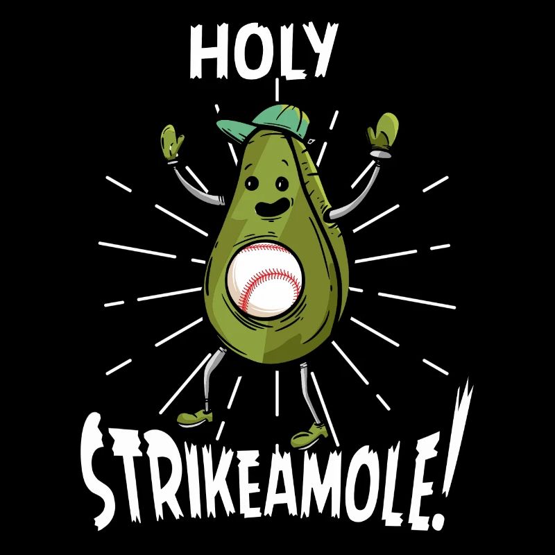 Holy Strikeamole Baseball Softball Avocat