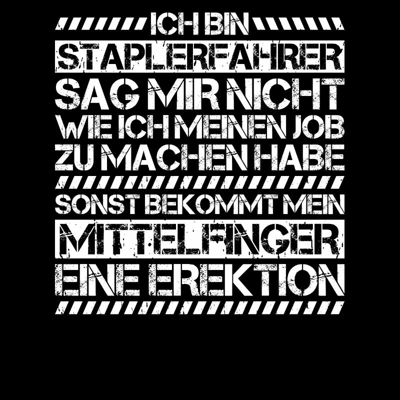 Staplerfahrer Gabelstaplerfahrer Forklift Operator