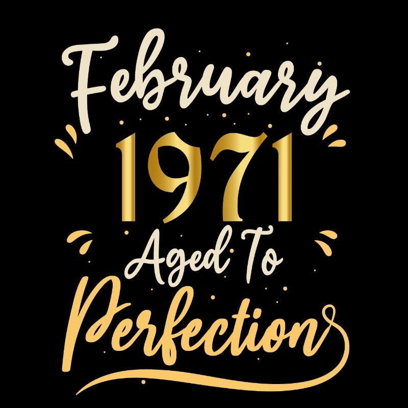 Février 1971 Février âgée à la perfection 1971