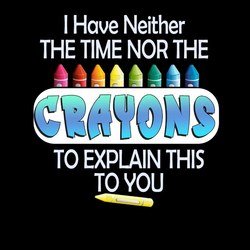 Ich habe nicht die Zeit oder die Buntstifte