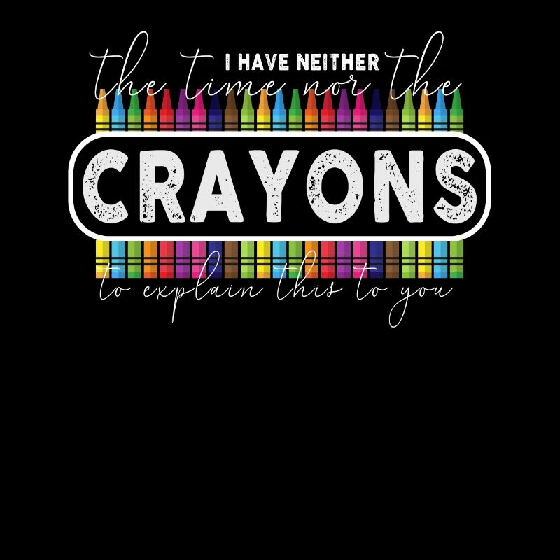 Ich habe nicht die Zeit oder die Buntstifte