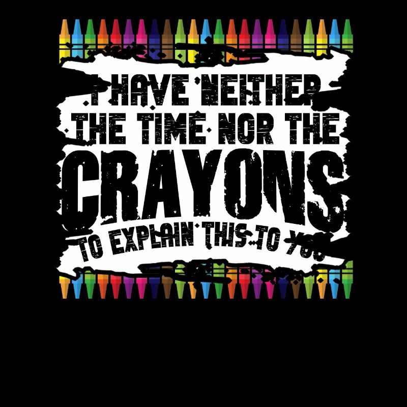 Ich habe nicht die Zeit oder die Buntstifte