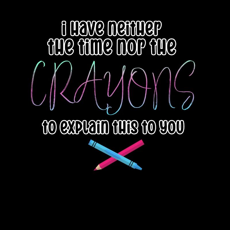 Ich habe nicht die Zeit oder die Buntstifte