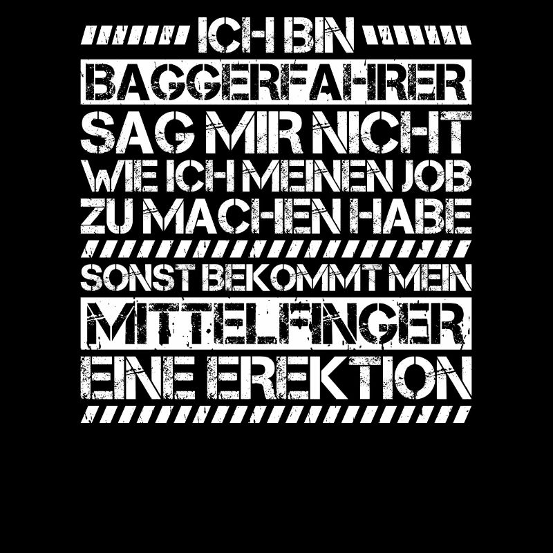 Baggerfahrer Baggerführer Heavy Equipment Operator