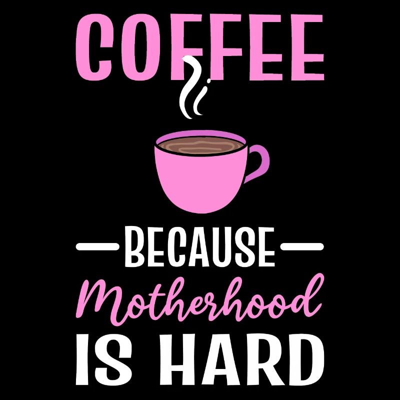 Kaffee und Mutter Kaffeesüchtiger