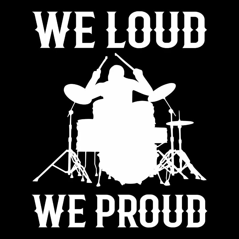 Loud and proud drummer Band member
