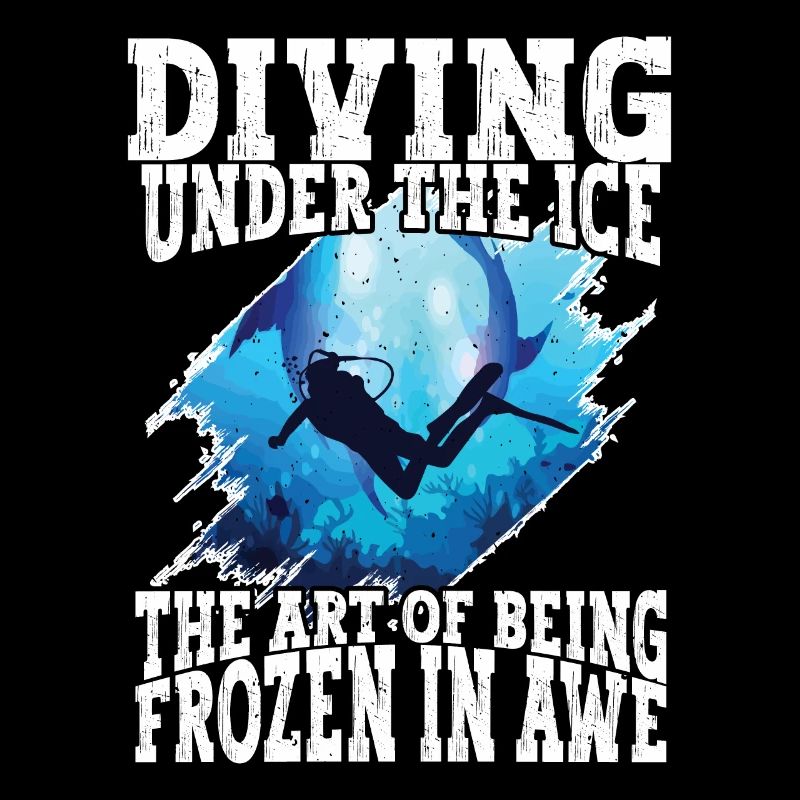 Diving under the ice, loons