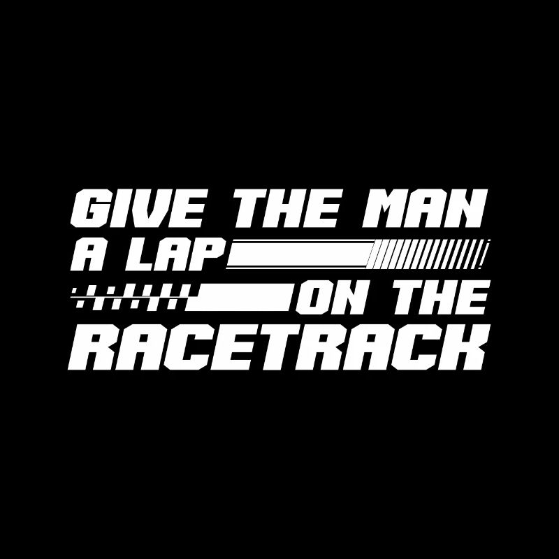 Give The Man A Lap On The Racetrack