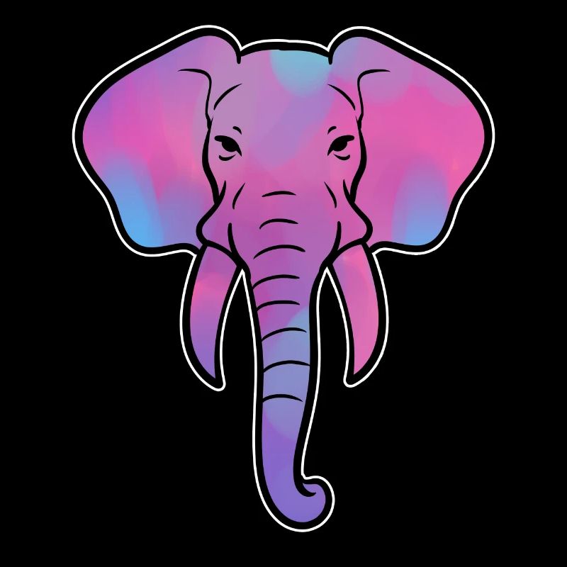 Bunter Elefant Elefantenhüter