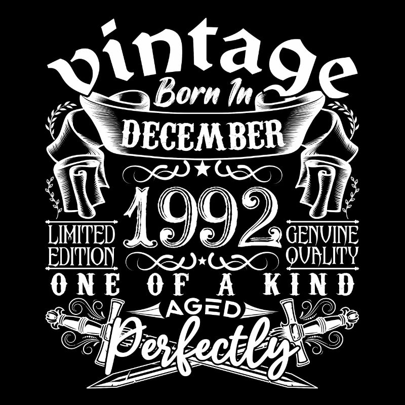 1992 Décembre 1992 anniversaire December 1992